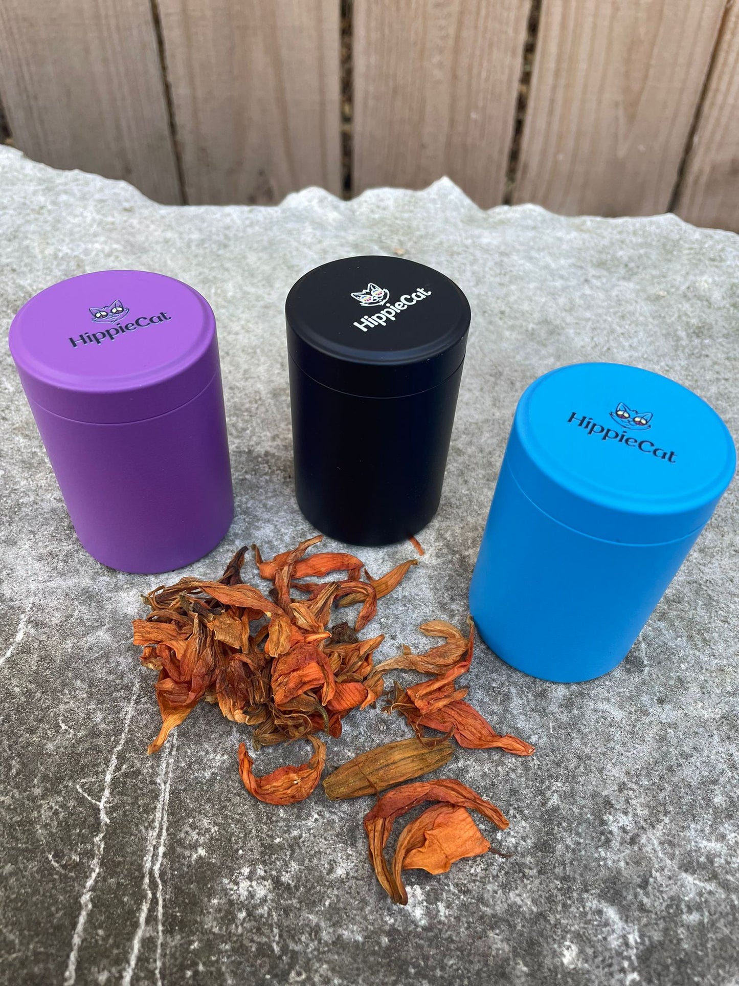 HippieCat Travel Canister - Blue