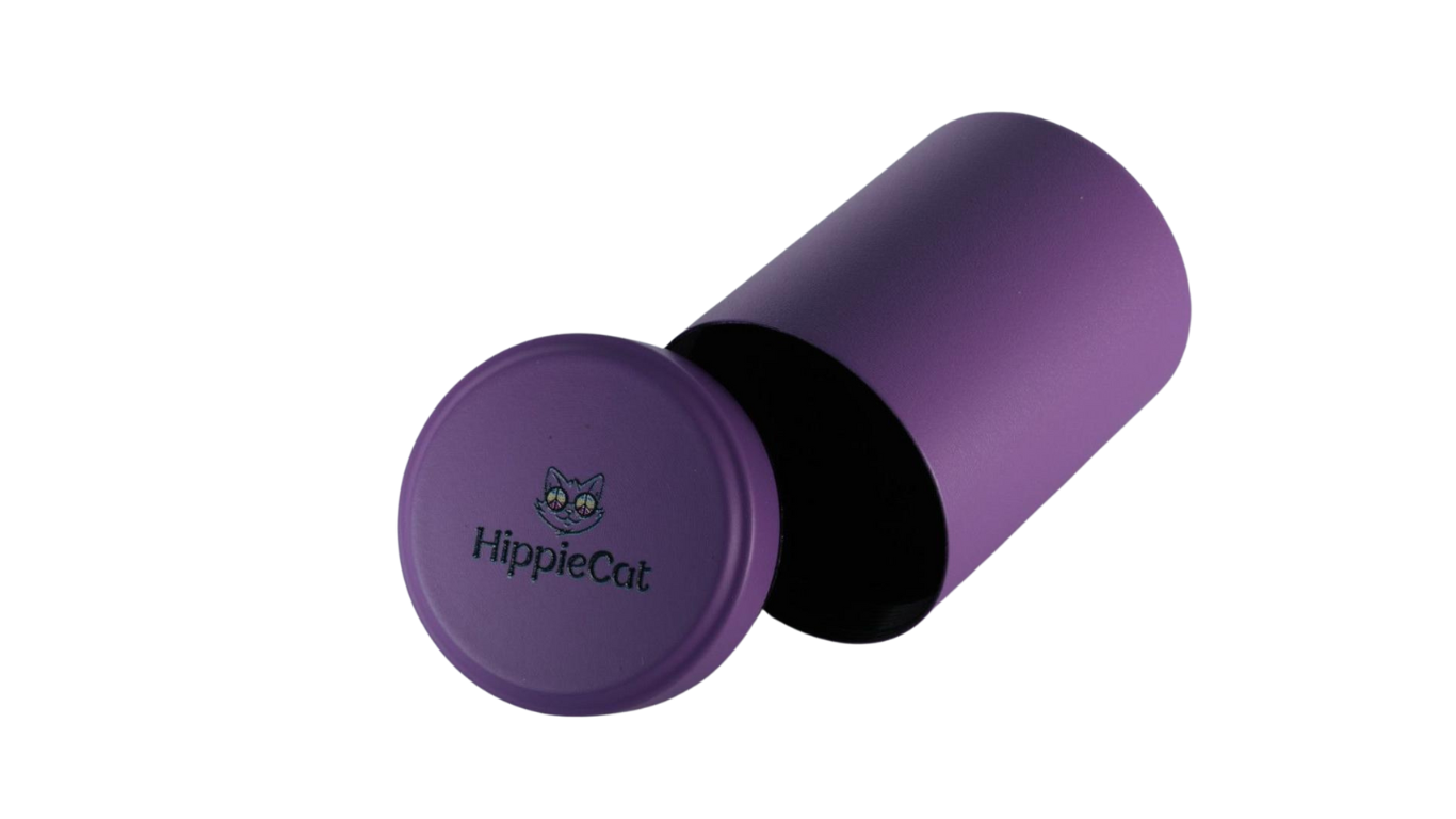 HippieCat Travel Canister - Purple