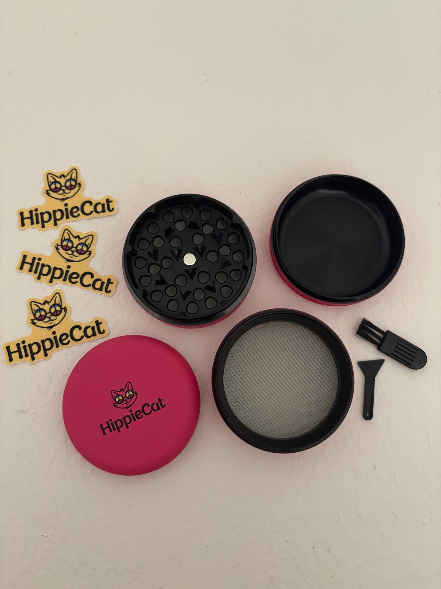 HippieCat Grinder - Pink