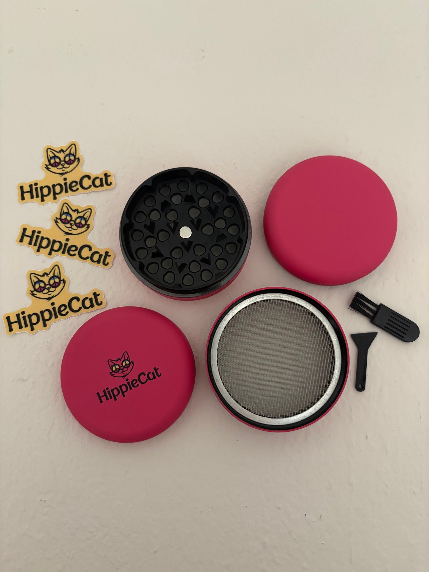HippieCat Grinder - Pink