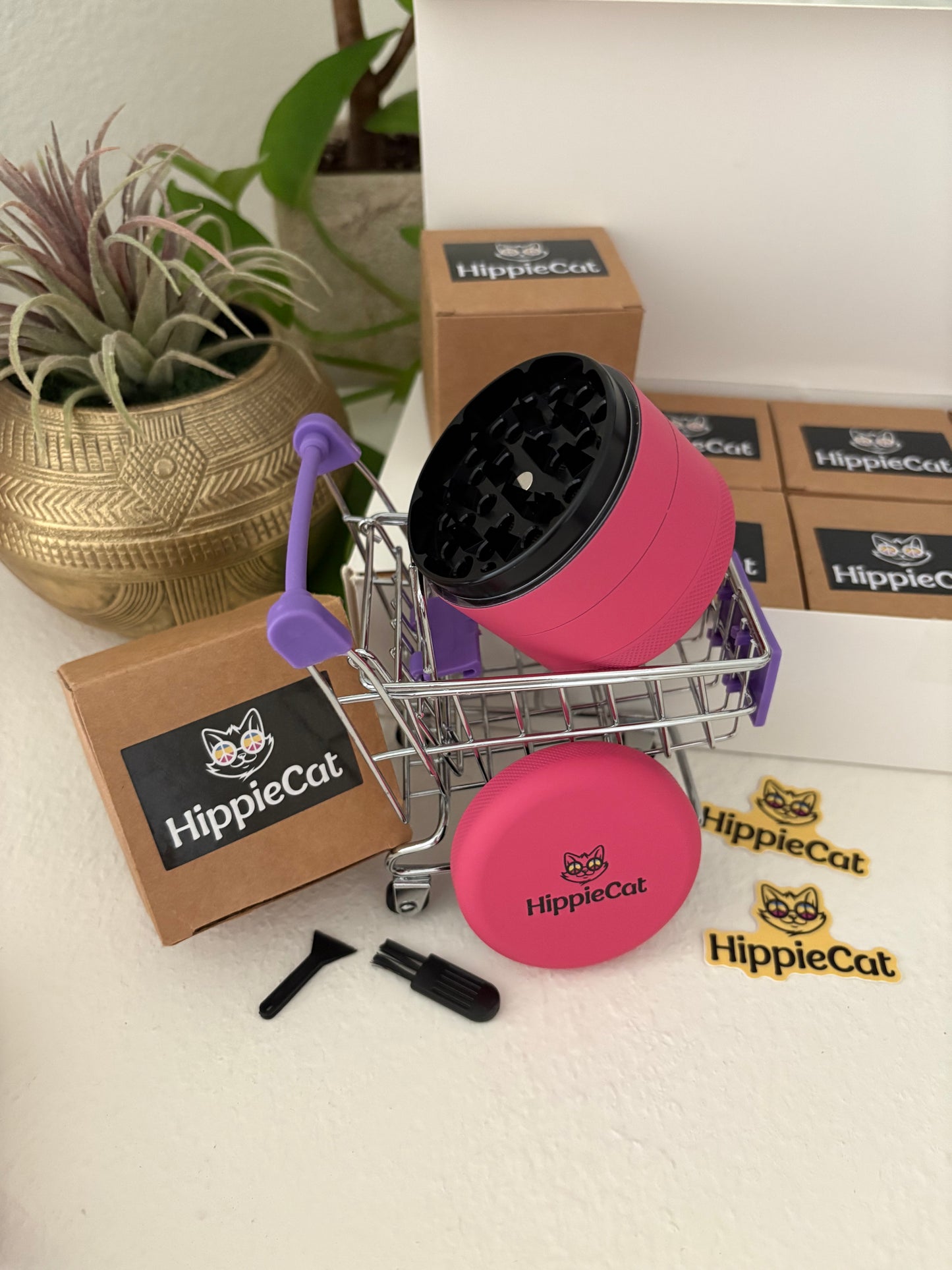HippieCat Grinder - Pink