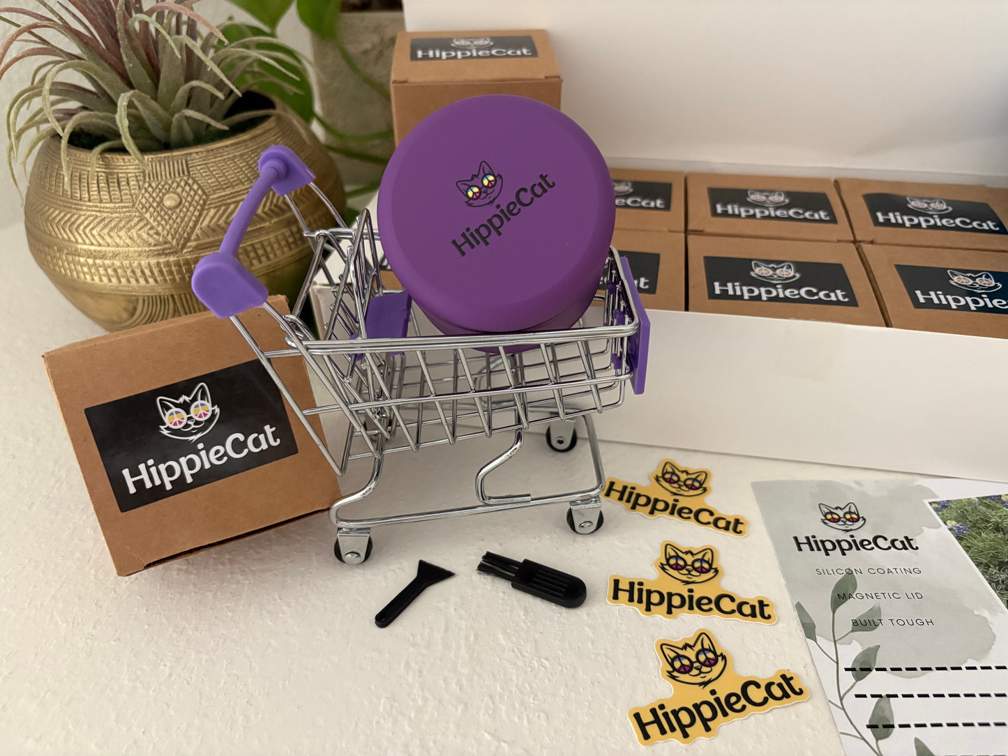 HippieCat Grinder - Purple
