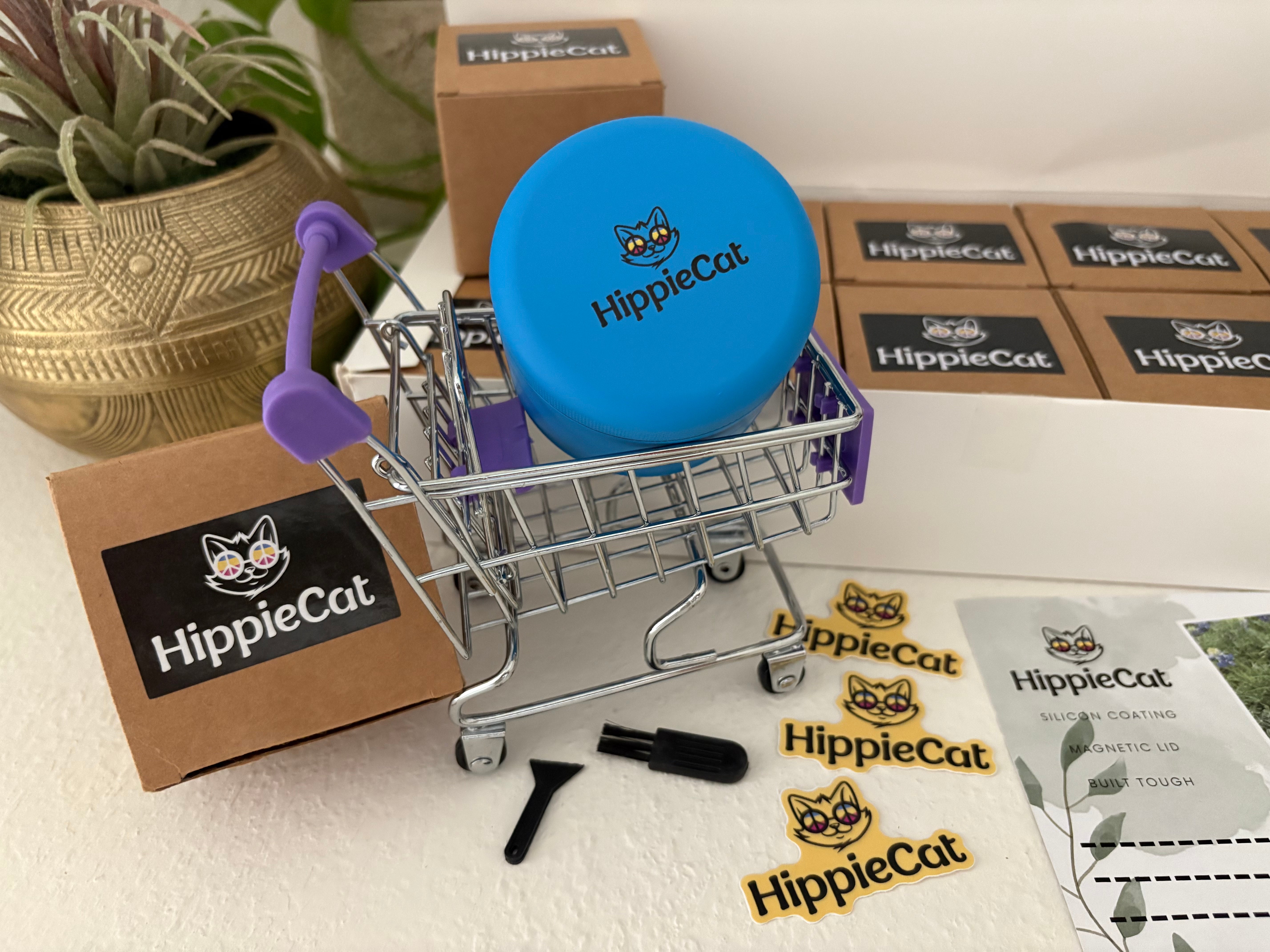 Blue HippieCat Grinder