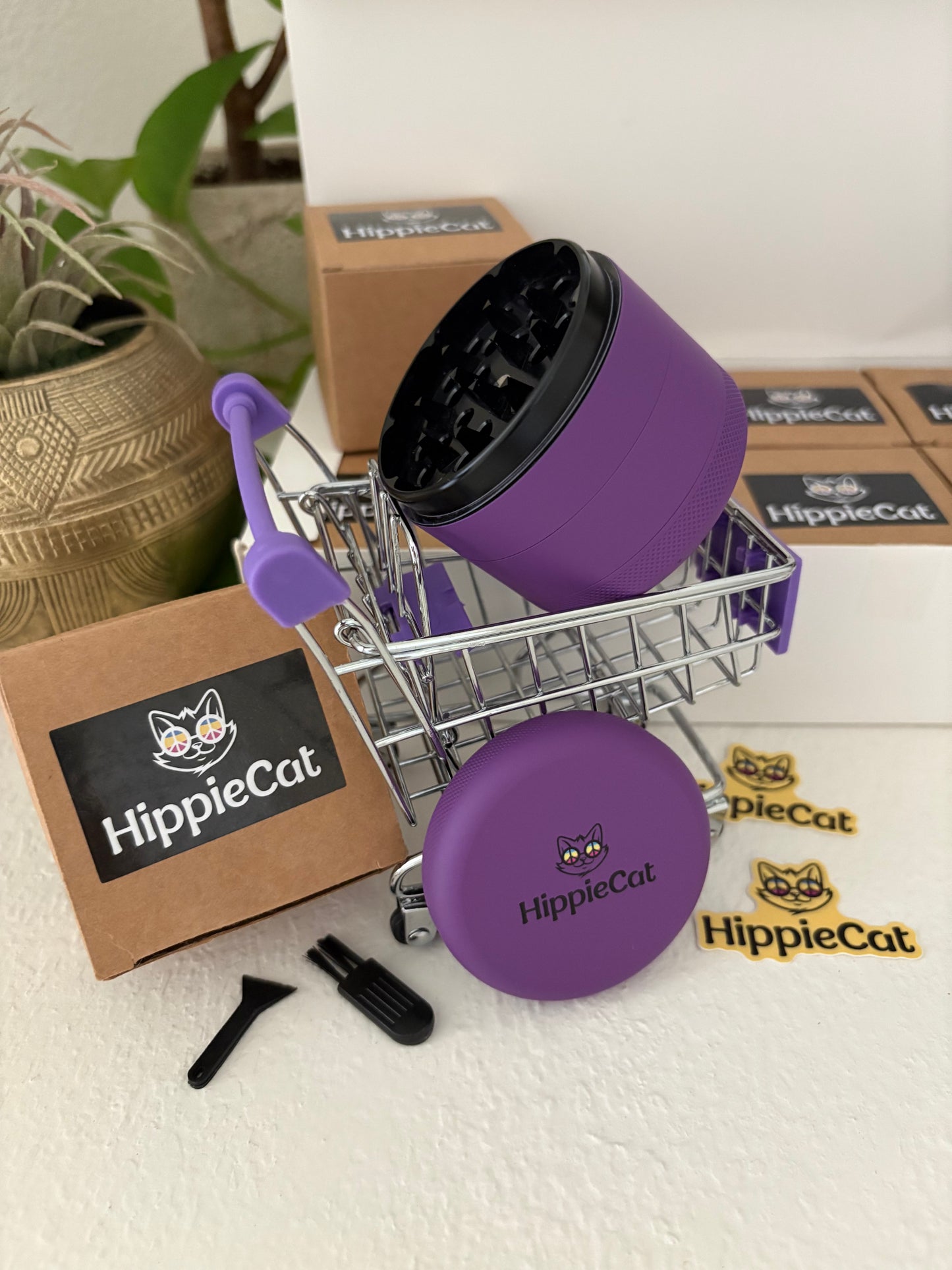HippieCat Grinder - Purple