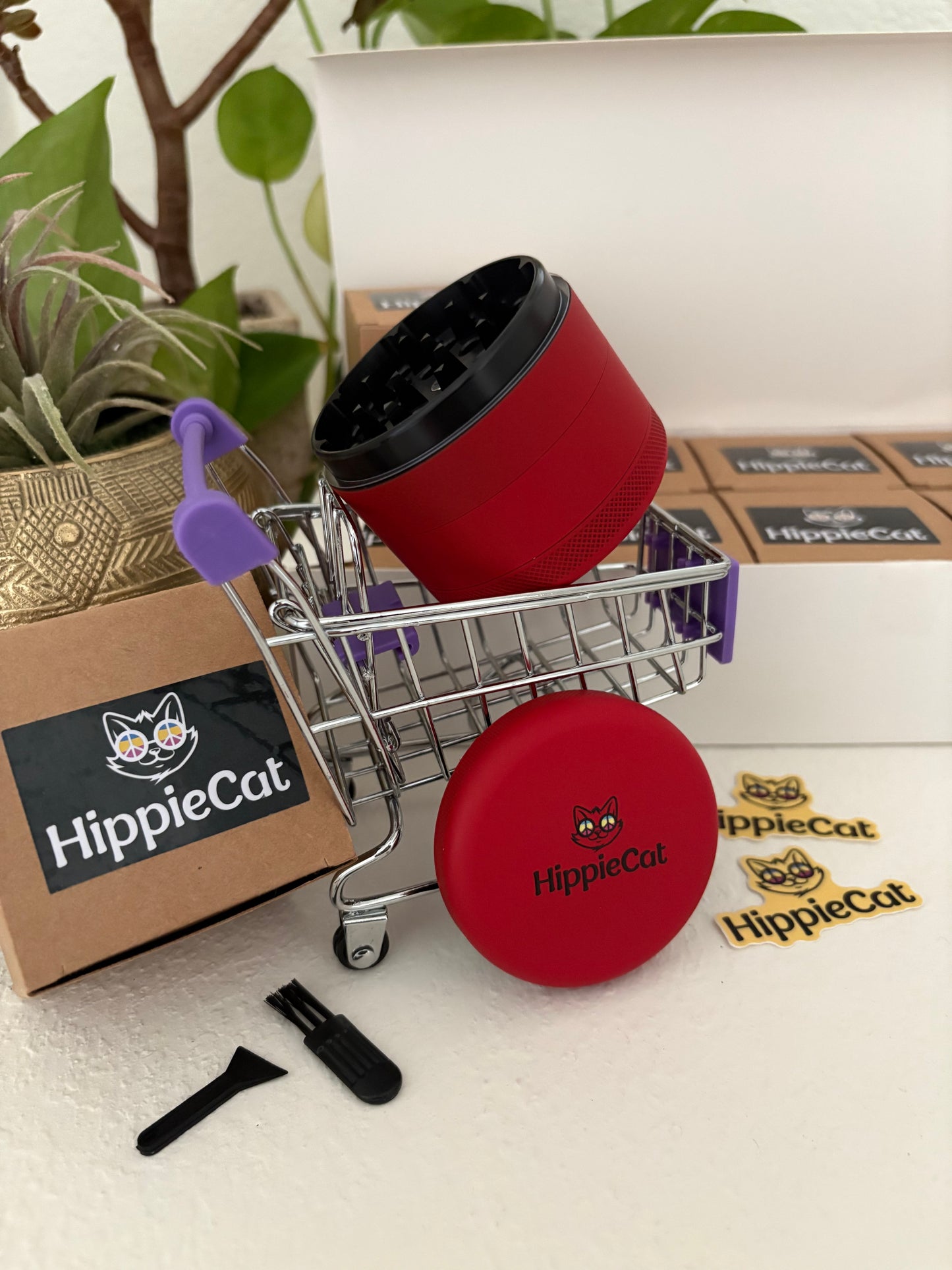 NEW - HippieCat Grinder - Red